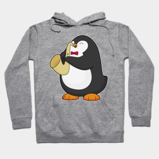 Penguin Musician Saxophone Music Hoodie